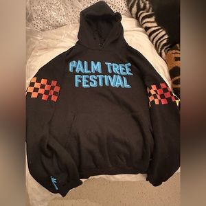 Nwt aviator nation limited edition aspen palm tree festival hoodie charcoal